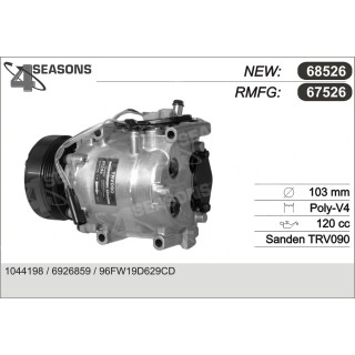 67526  COMPRESOR  FORD FIESTA