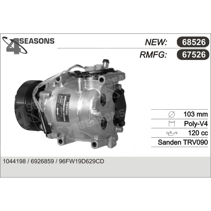 67526  COMPRESOR  FORD FIESTA