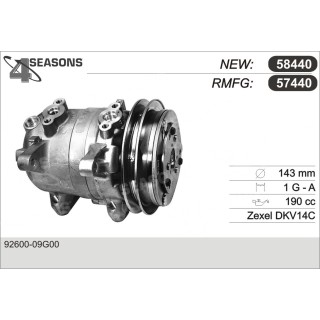 57440  COMPRESOR  NISSAN PATHFINDER/PICK-UP