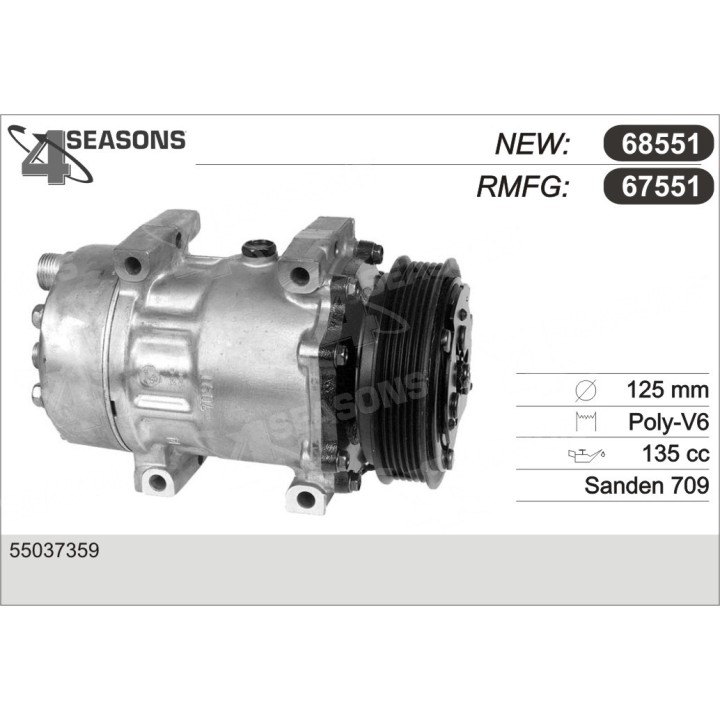 67551  COMPRESOR  JEEP CHEROKEE 94-96