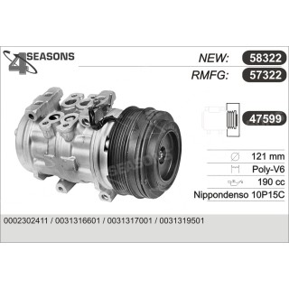 57322  COMPRESOR  MERCEDES