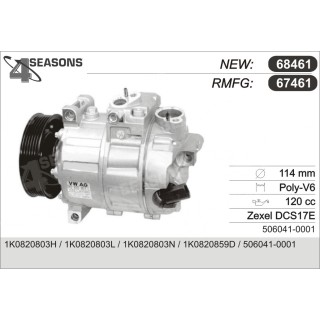 67461  COMPRESOR  VAG GOLF 5 / AUDI A3 W/ ZEXEL