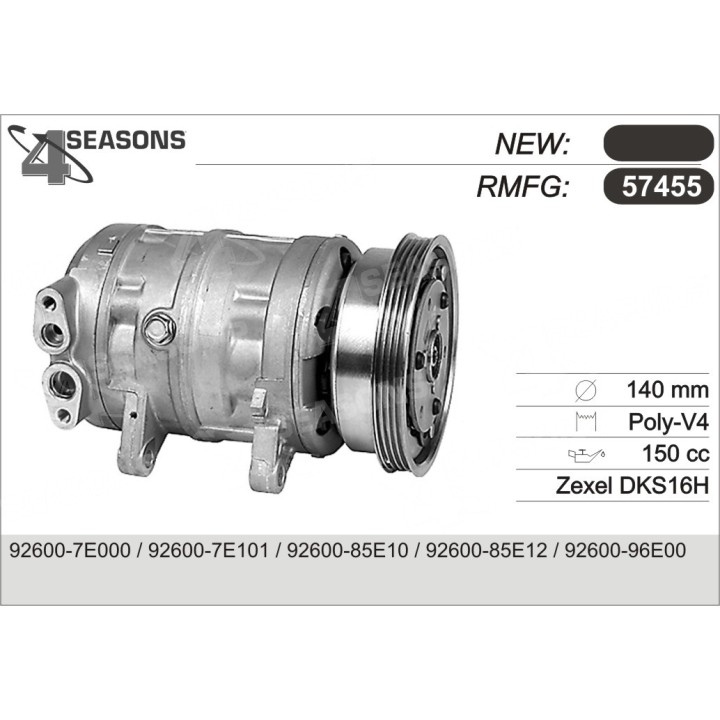 57455  COMPRESOR  NISSAN MAXIMA