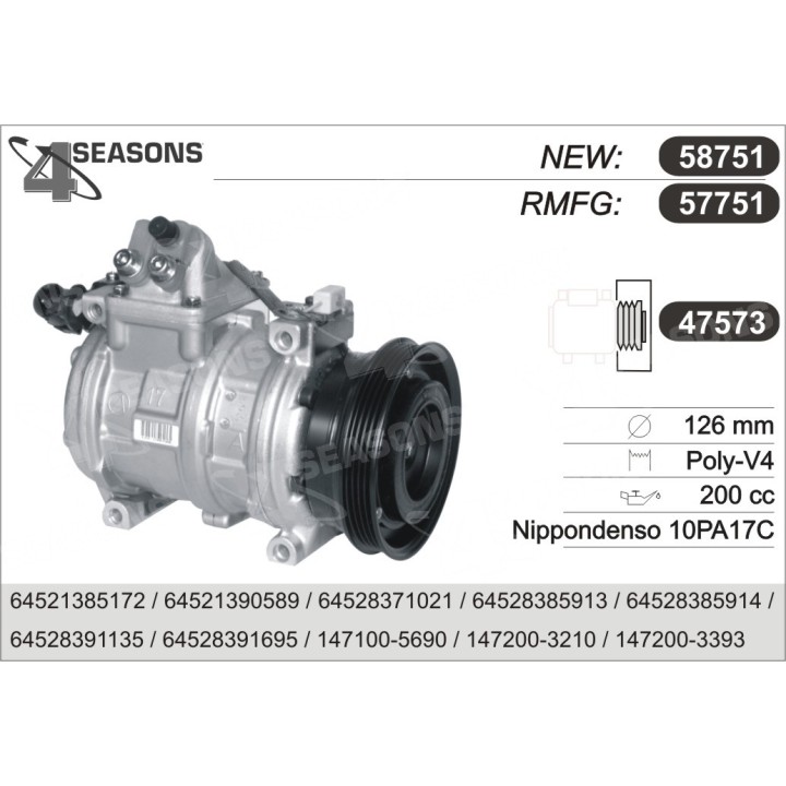 57751  COMPRESOR  BMW E34/E36 TDS