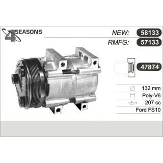 57133  COMPRESOR  MERCURY/FORD TRUCKS