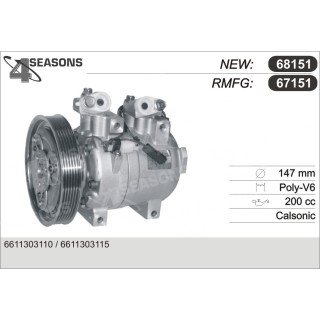 67151  COMPRESOR  DAEWOO MUSSO / KORANDO 99-