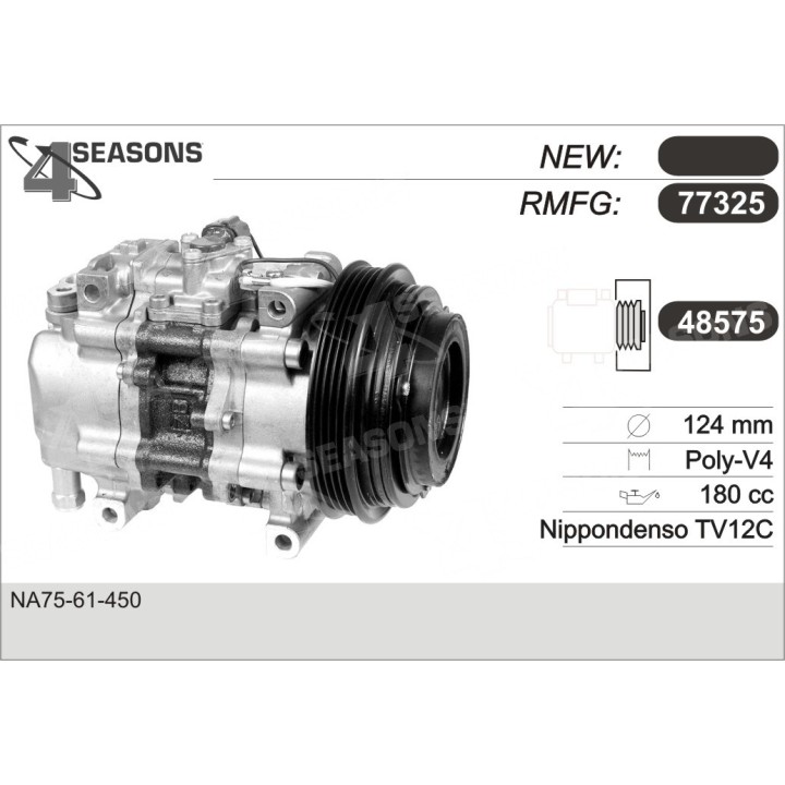 77325  COMPRESOR  MAZDA MIATA 1.8L 94 97