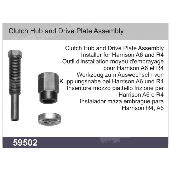59502  COMPRESSOR TOOL - CLUTCH HUB AND DRIVE PLATE ASSEM