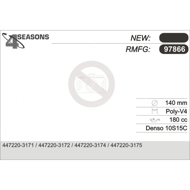 97866  COMPRESOR  LEXUS IS200 99-