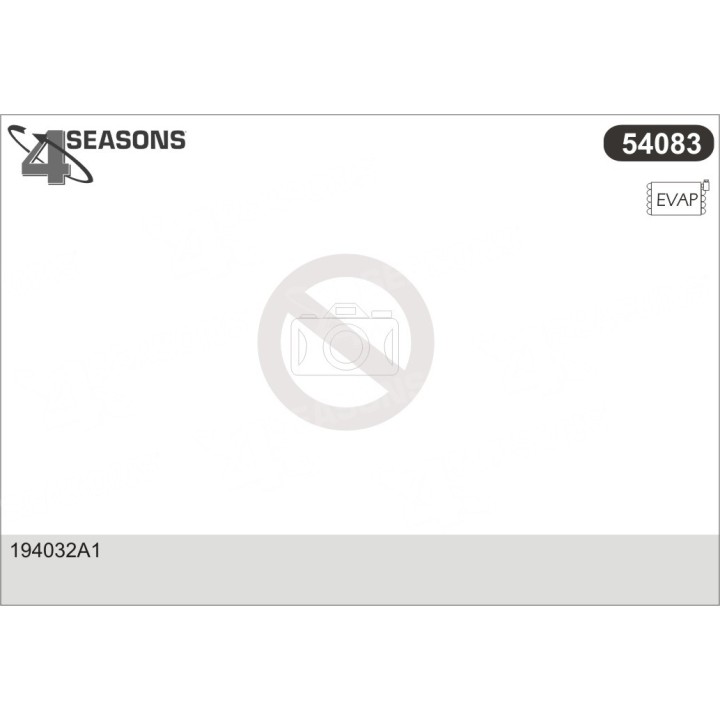 54083  EVAPORATOR CASE IH MXC SERIES