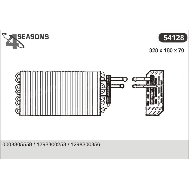 54128  EVAPORATOR MERCEDES R129