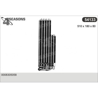 54133  EVAPORATOR MERCEDES W126