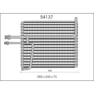 54137  EVAPORATOR VOLVO 760/960