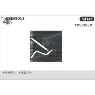 54141  EVAPORATOR GOLF V / AUDI A3 05-