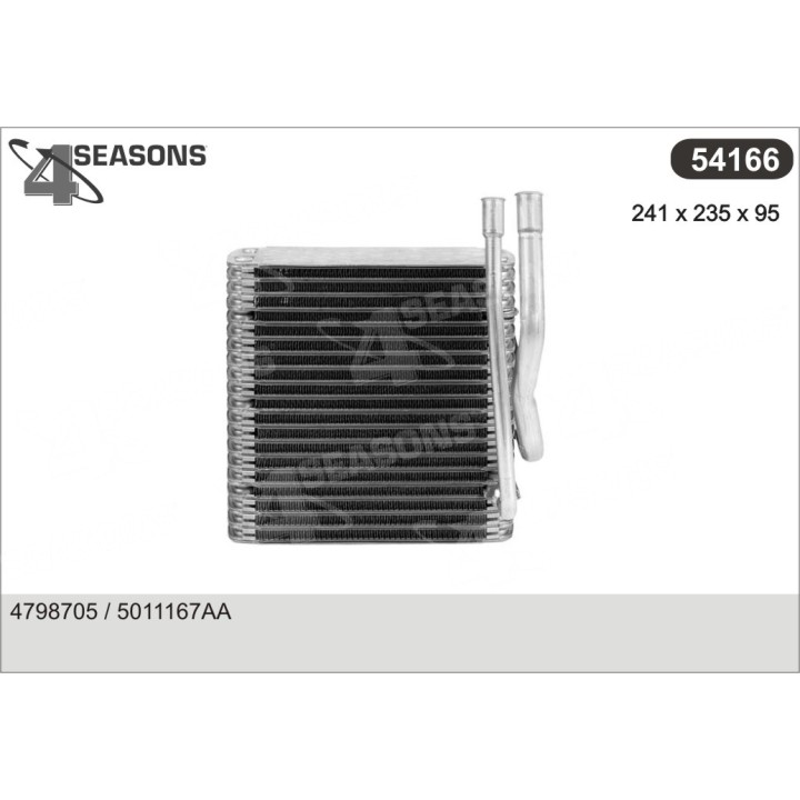 54166  EVAPORATOR GD CHEROKEE 95-