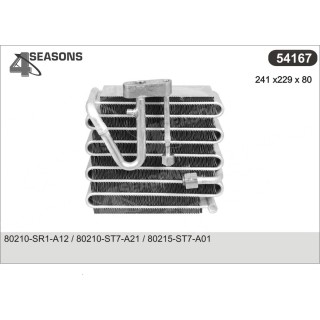 54167  EVAPORATOR HONDA CIVIC 94-97