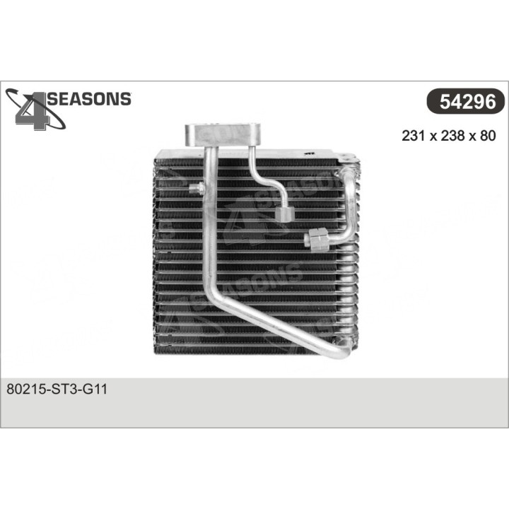 54296  EVAPORATOR HONDA INTEGRA / CIVIC 98-99