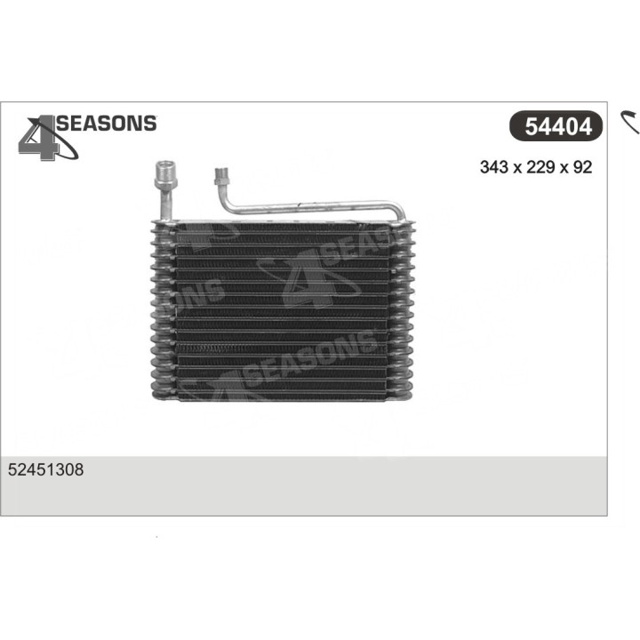 54404  EVAPORATOR PONTIAC/GM TRUCKS