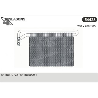 54428  EVAPORATOR BMW E46