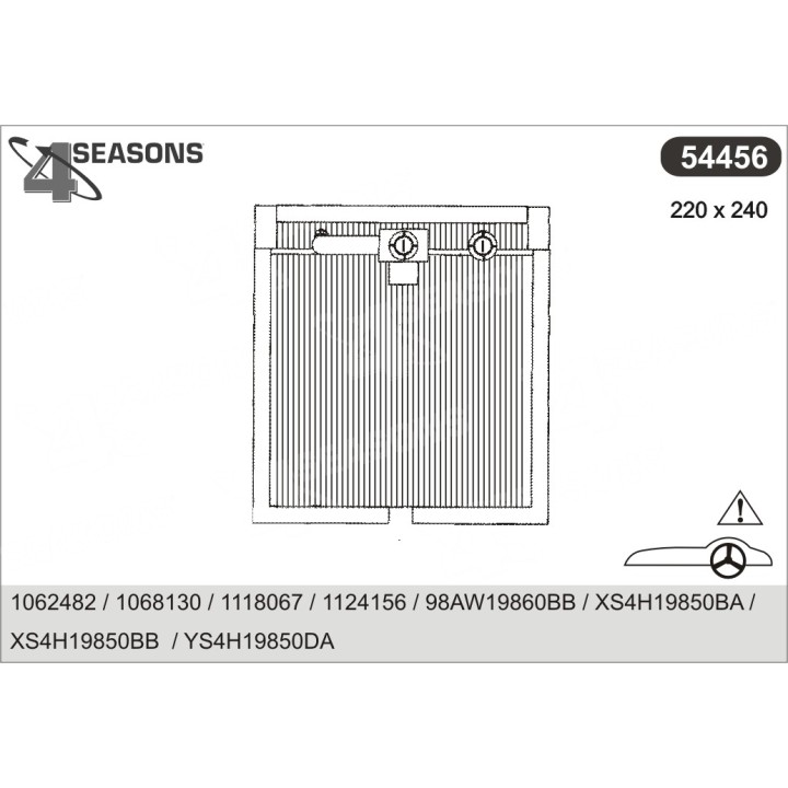 54456  EVAPORATOR FORD FOCUS