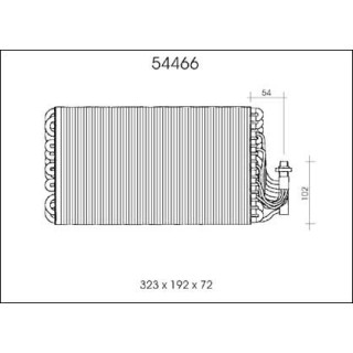 54466  EVAPORATOR OPEL OMEGA A