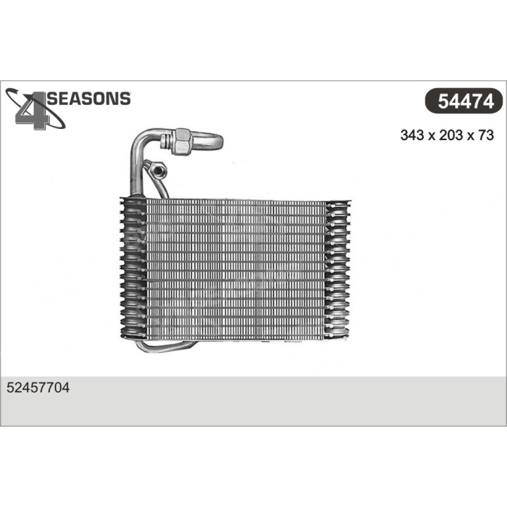 54474  EVAPORATOR BUICK/OLDS/CADILLAC/PONTIAC