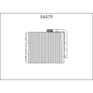 54479  EVAPORATOR PEUGEOT 205