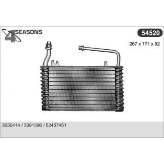 54520  EVAPORATOR CHEVROLET/OLDS/GM TRUCKS
