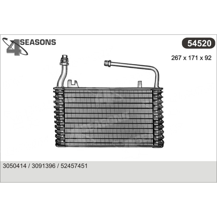 54520  EVAPORATOR CHEVROLET/OLDS/GM TRUCKS