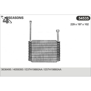 54535  EVAPORATOR FORD TRUCKS/MAZDA