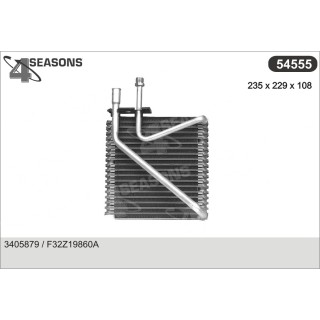 54555  EVAPORATOR FORD PROBE