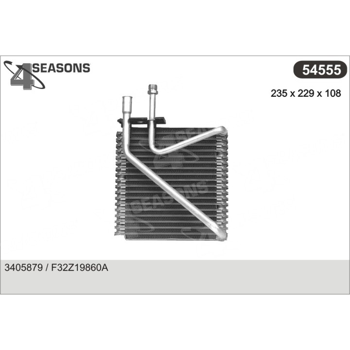 54555  EVAPORATOR FORD PROBE