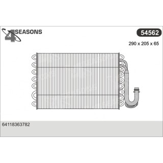 54562  EVAPORATOR BMW E39