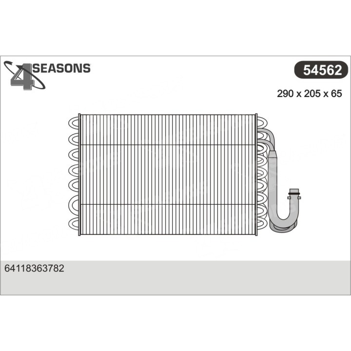 54562  EVAPORATOR BMW E39