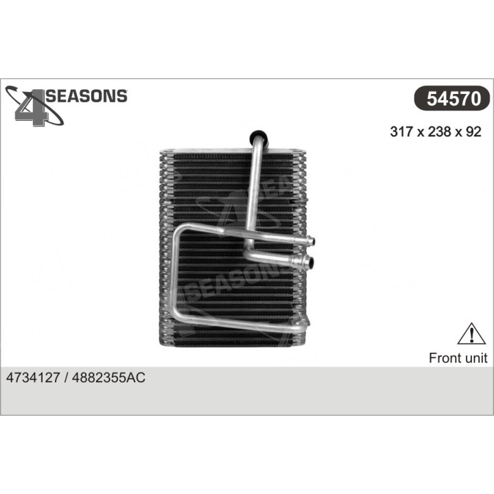 54570  EVAPORATOR CHRYSLER 96-99