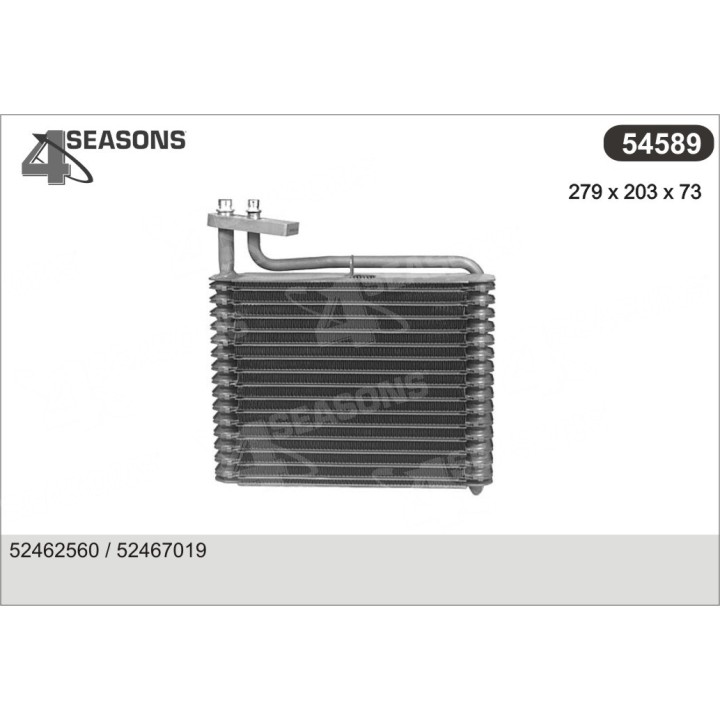 54589  EVAPORATOR PONTIAC/CHEVROLET