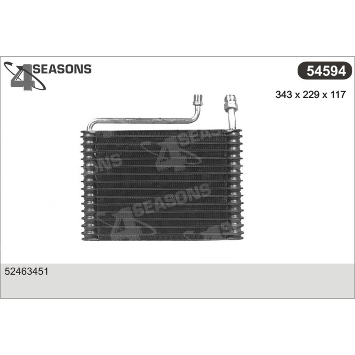 54594  EVAPORATOR PONTIAC/CHEVRO/OLDSMOBILE