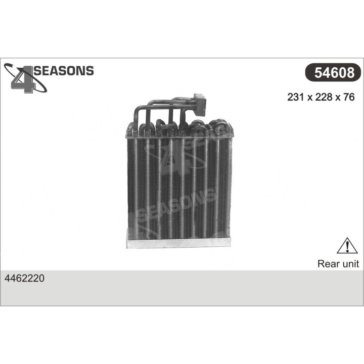 54608  EVAPORATOR CHRYSLER/DODGE & PLYMOUTH TRUCKS