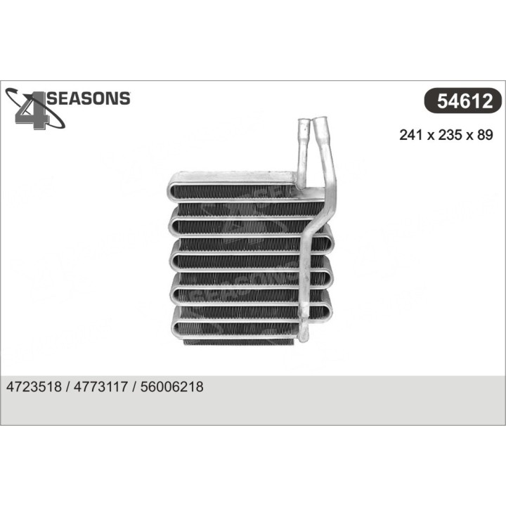 54612  EVAPORATOR GD. CHEROKEE/DODGE TRUCKS