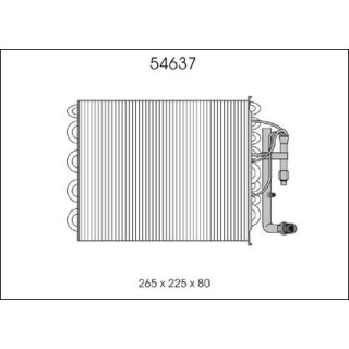 54637  EVAPORATOR SAAB 900