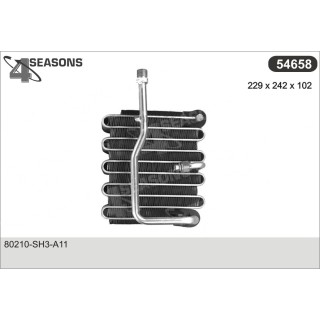 54658  EVAPORATOR HONDA CIVIC