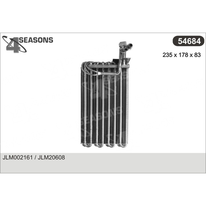 54684  EVAPORATOR JAGUAR XJ6/XJ12