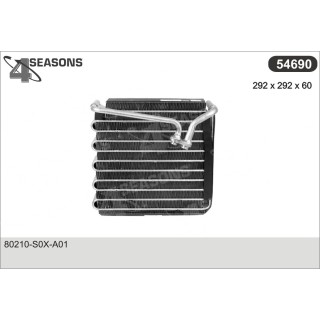 54690  EVAPORATOR HONDA SHUTTLE (RA)