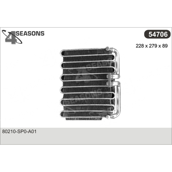 54706  EVAPORATOR HONDA LEGEND