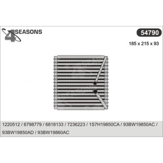 54790  EVAPORATOR FORD MONDEO I-II/MERCURY