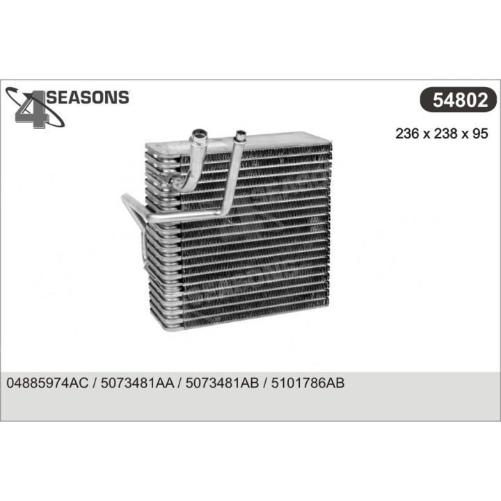 54802  EVAPORATOR CHRYSLER JEEP GD CHEROKKE II