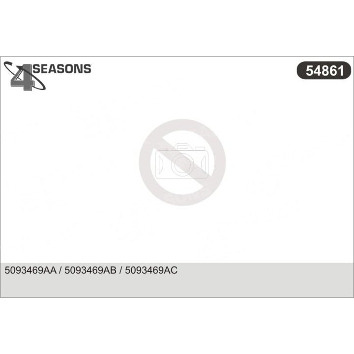 54861  EVAPORATOR CHRYSLER SEBRING CONVERTIBLE 01-