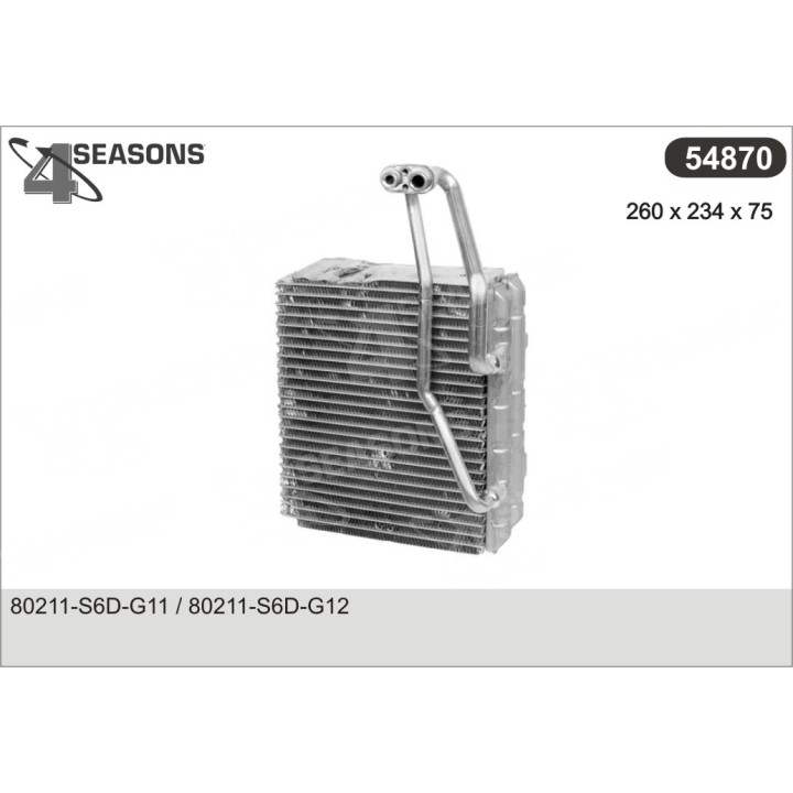 54870  EVAPORATOR HONDA CIVIC 01-