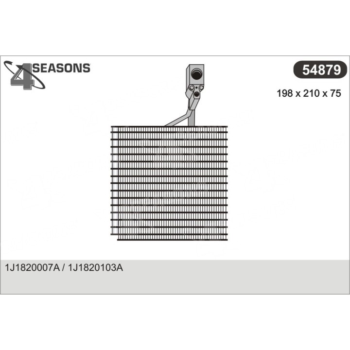 54879  EVAPORATOR VAG A3/TT/GOLF IV