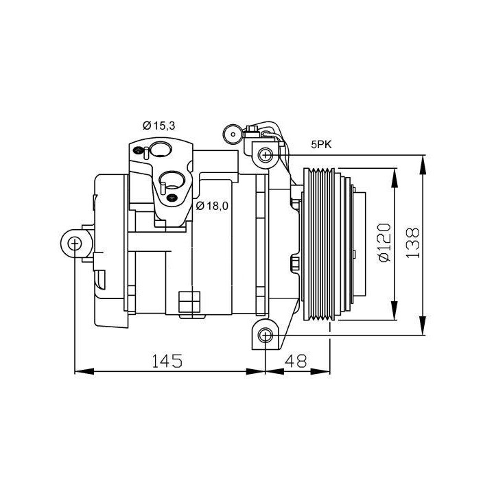 20134511  NP 10S17C A/D PV5 120MM 12V V-B
